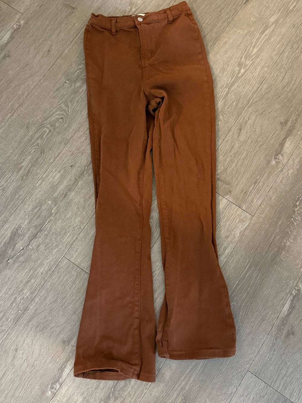 Boot-Cut Women's Pants in Rich Brown
